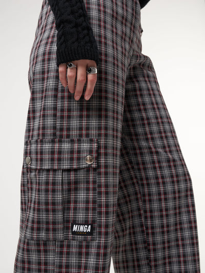 Margo Plaid Utility Pants - Minga London