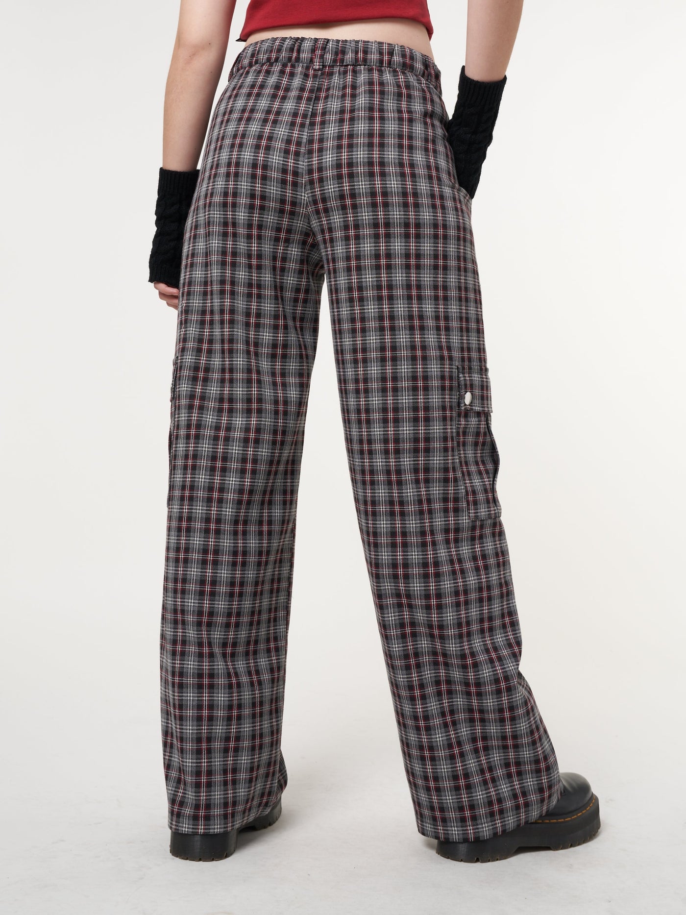 Margo Plaid Utility Pants - Minga London
