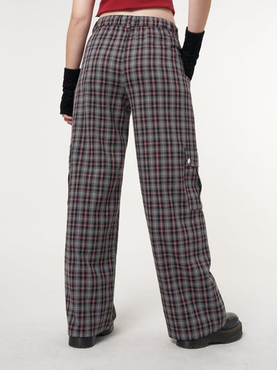 Margo Plaid Utility Pants - Minga London