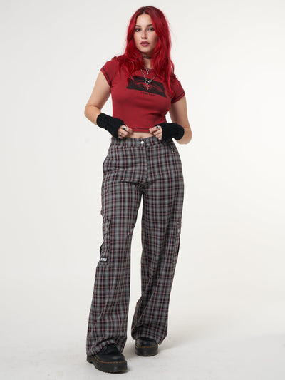 Margo Plaid Utility Pants - Minga London