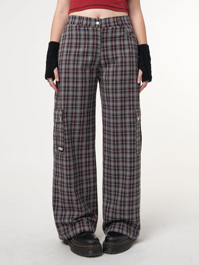 Margo Plaid Utility Pants - Minga London