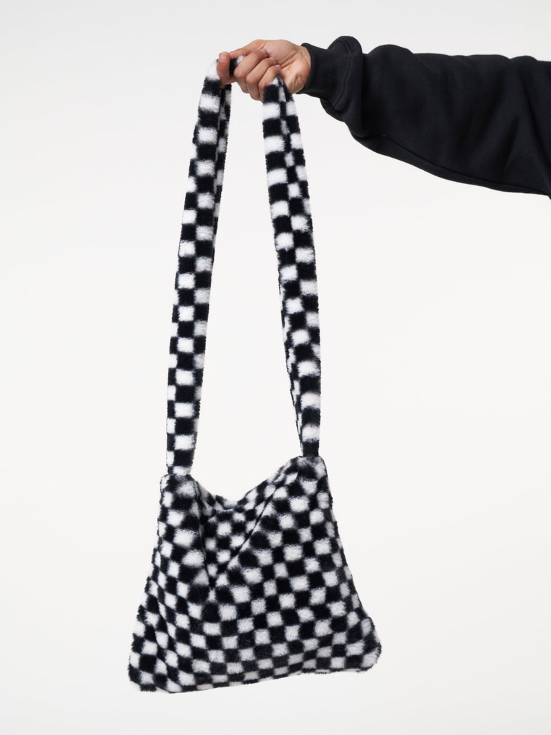 Minga x Betty Boop Check Fluffy Bag - Minga London