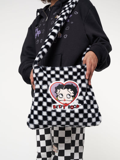 Minga x Betty Boop Check Fluffy Bag - Minga London