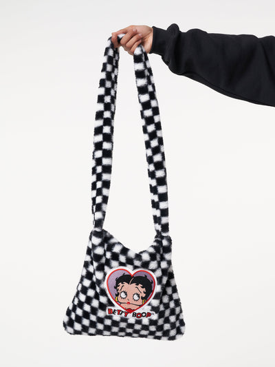 Minga x Betty Boop Check Fluffy Bag - Minga London