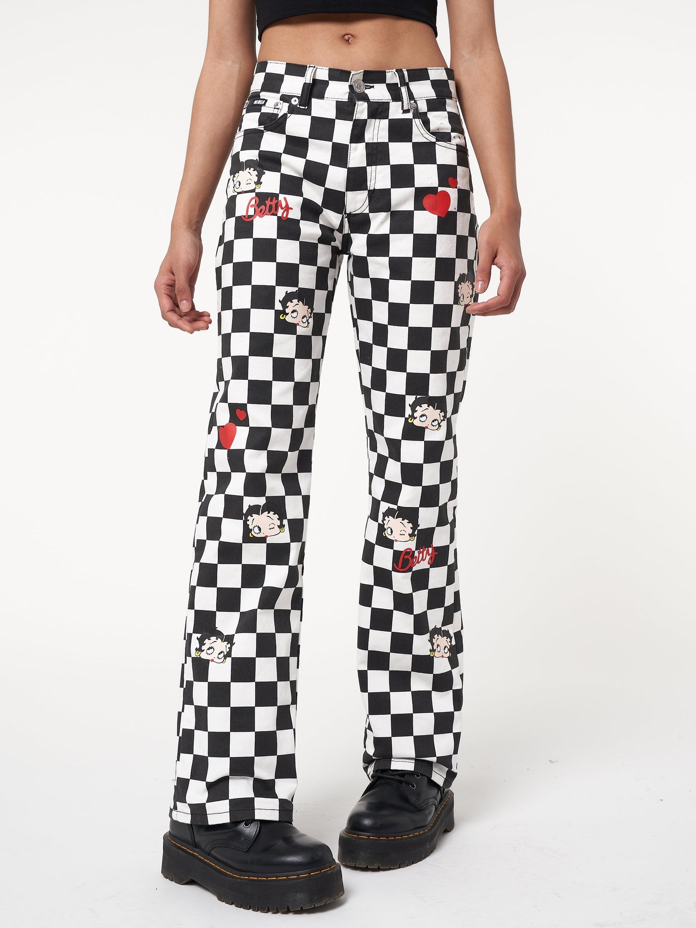 Minga x Betty Boop Check Jeans - Minga London