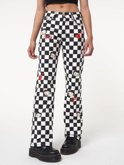 Minga x Betty Boop Check Jeans - Minga London