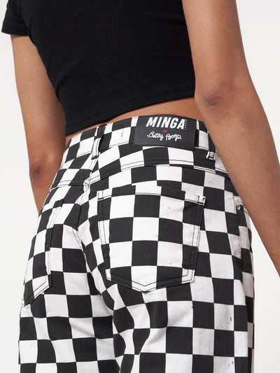 Minga x Betty Boop Check Jeans - Minga London