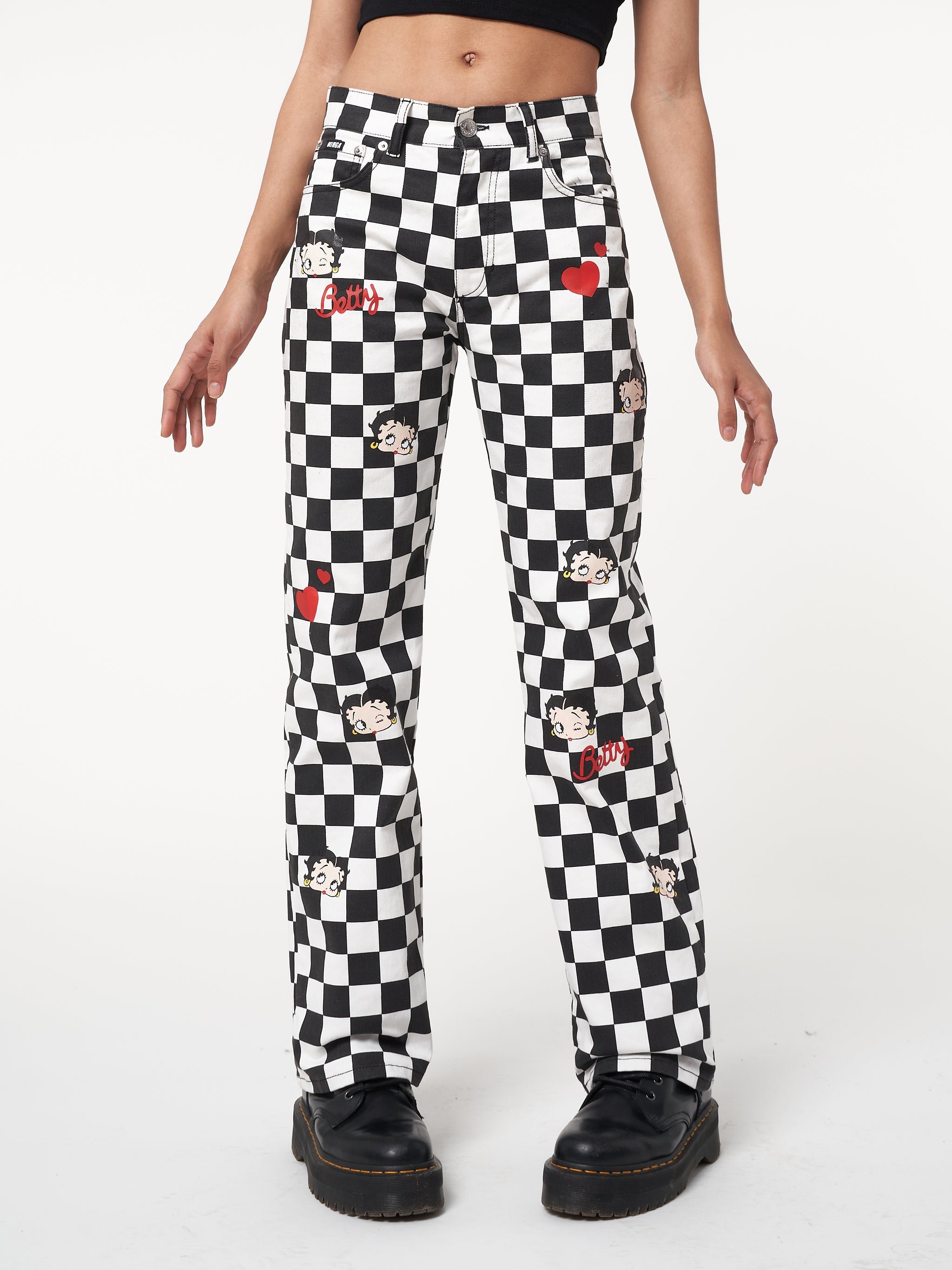 Minga x Betty Boop Check Jeans - Minga London
