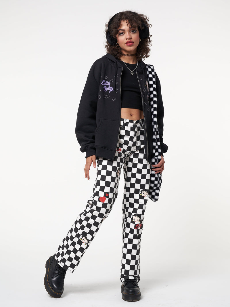Minga x Betty Boop Check Jeans - Minga London
