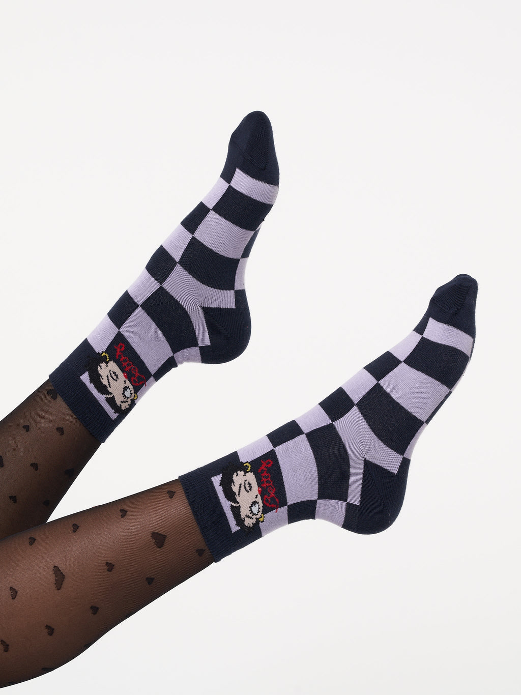 Minga x Betty Boop Check Socks - Minga London