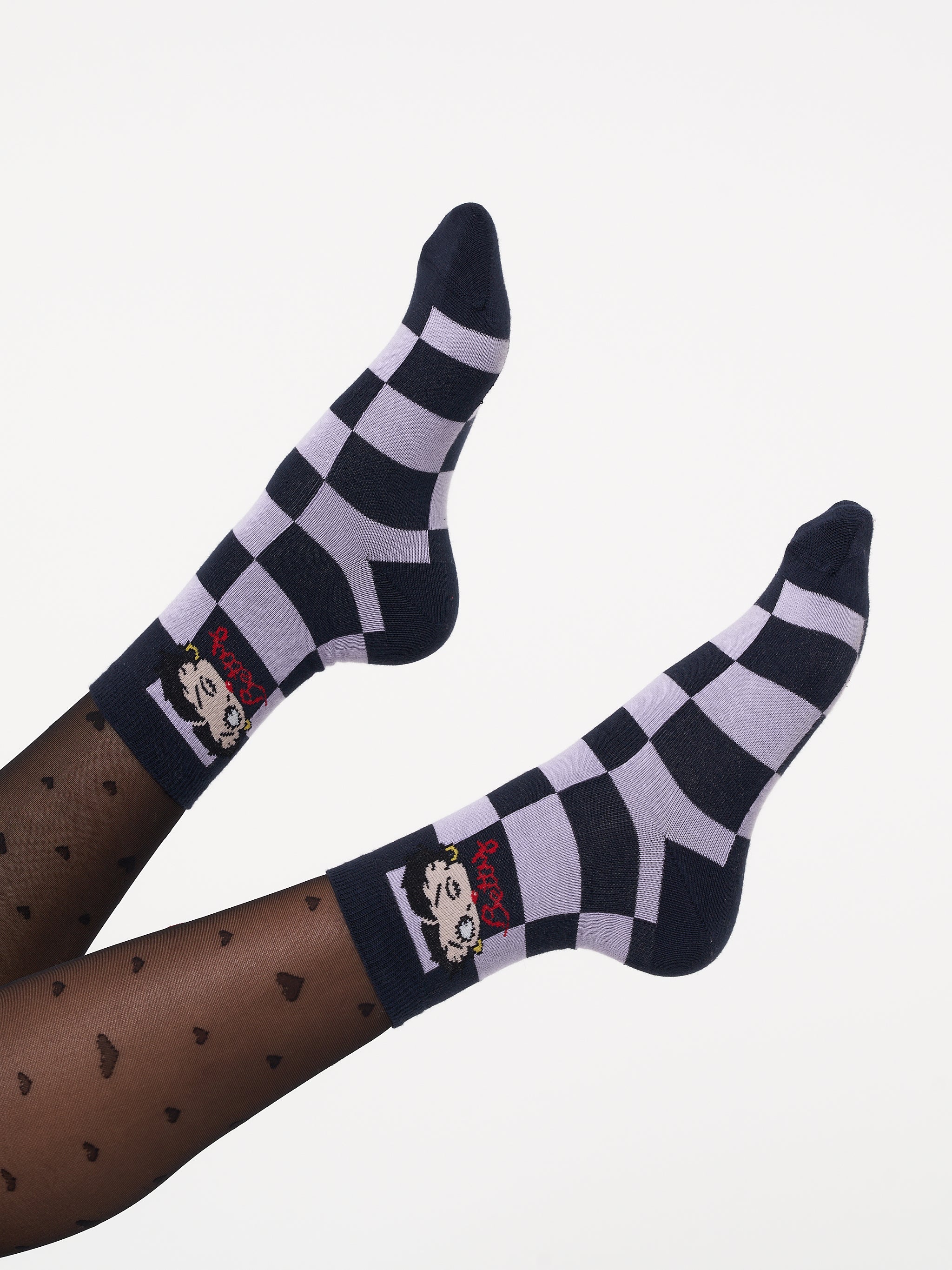 Minga x Betty Boop Check Socks - Minga London