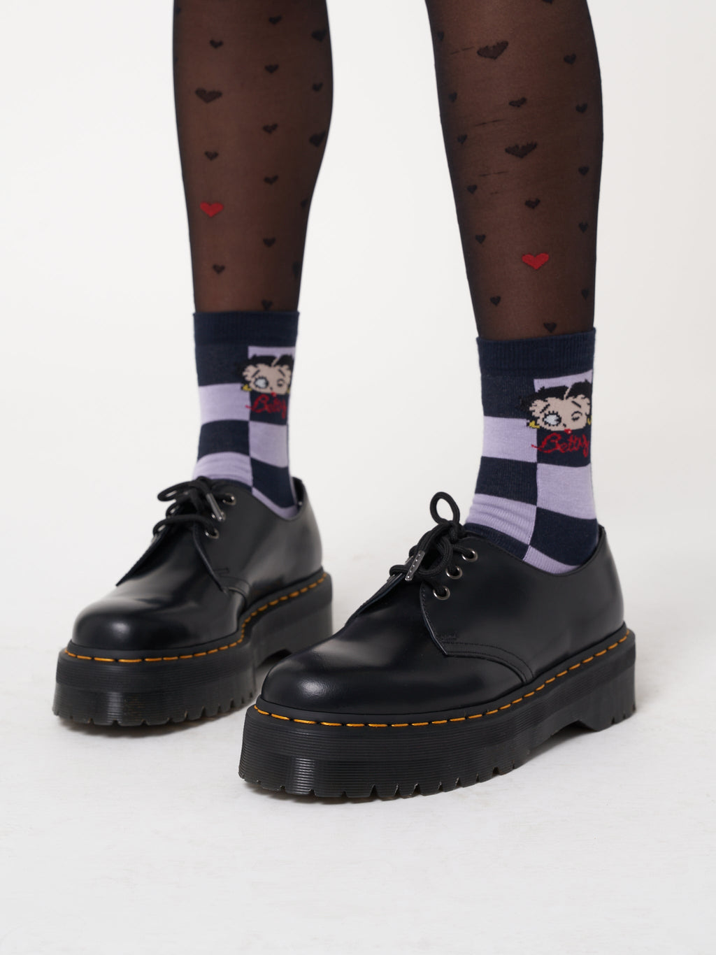 Minga x Betty Boop Check Socks - Minga London