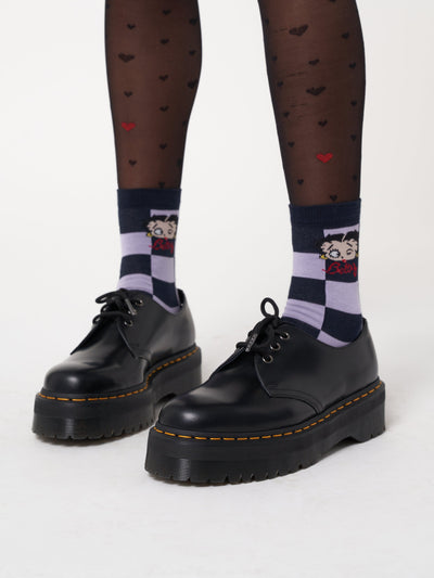 Minga x Betty Boop Check Socks - Minga London