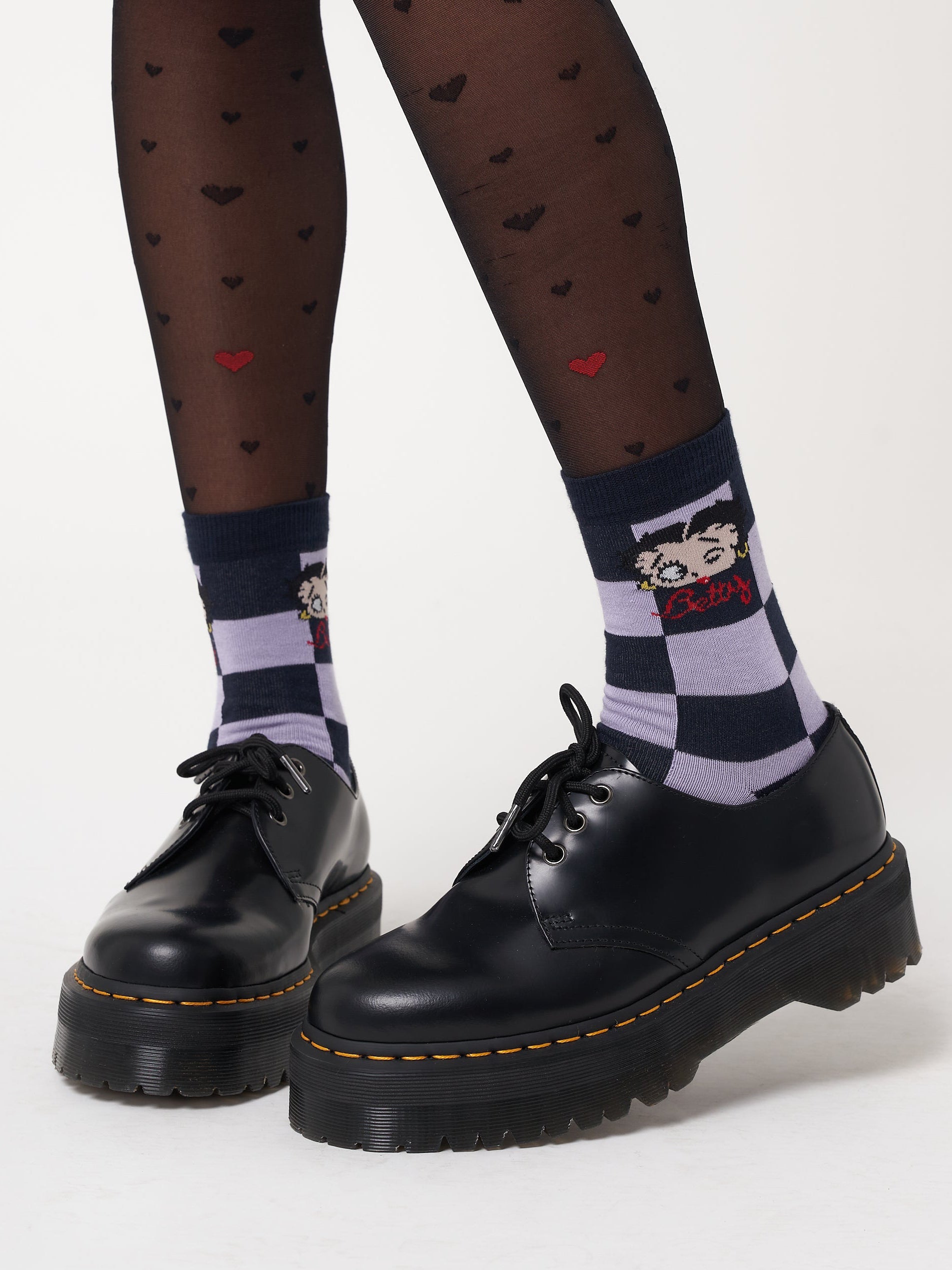 Minga x Betty Boop Check Socks - Minga London