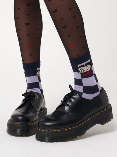 Minga x Betty Boop Check Socks - Minga London