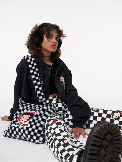 Minga x Betty Boop Check Fluffy Bag - Minga London
