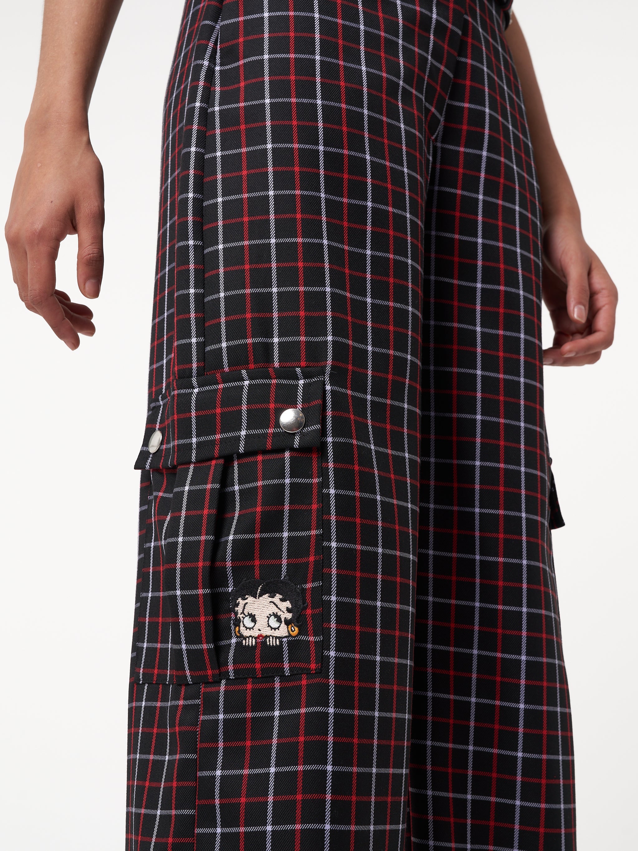 Minga x Betty Boop Plaid Utility Pants - Minga London