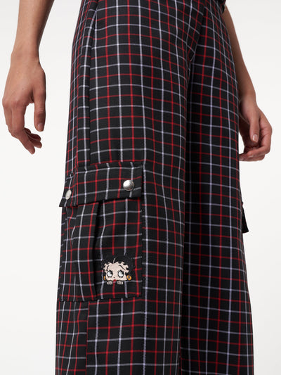 Minga x Betty Boop Plaid Utility Pants - Minga London
