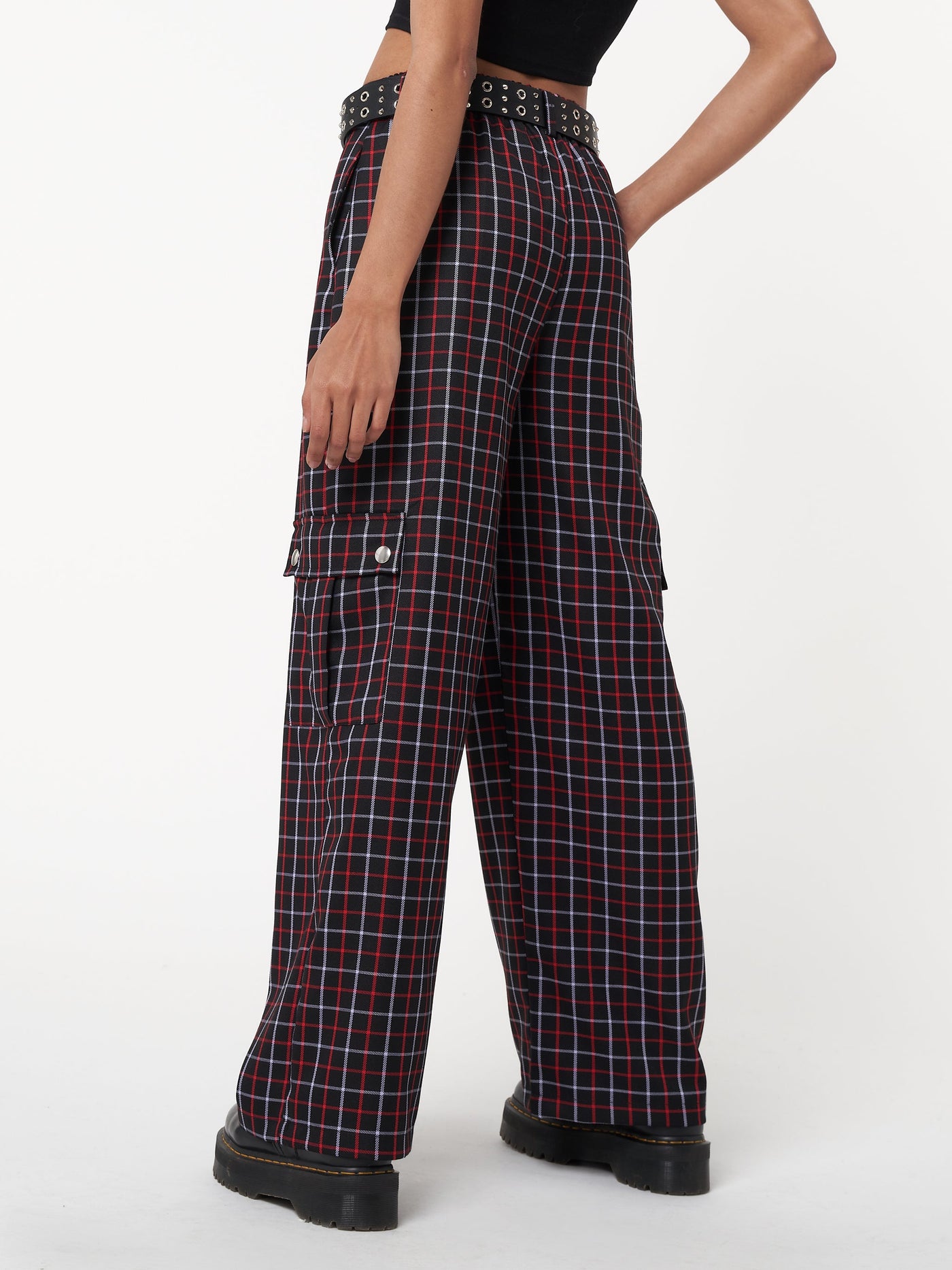 Minga x Betty Boop Plaid Utility Pants - Minga London