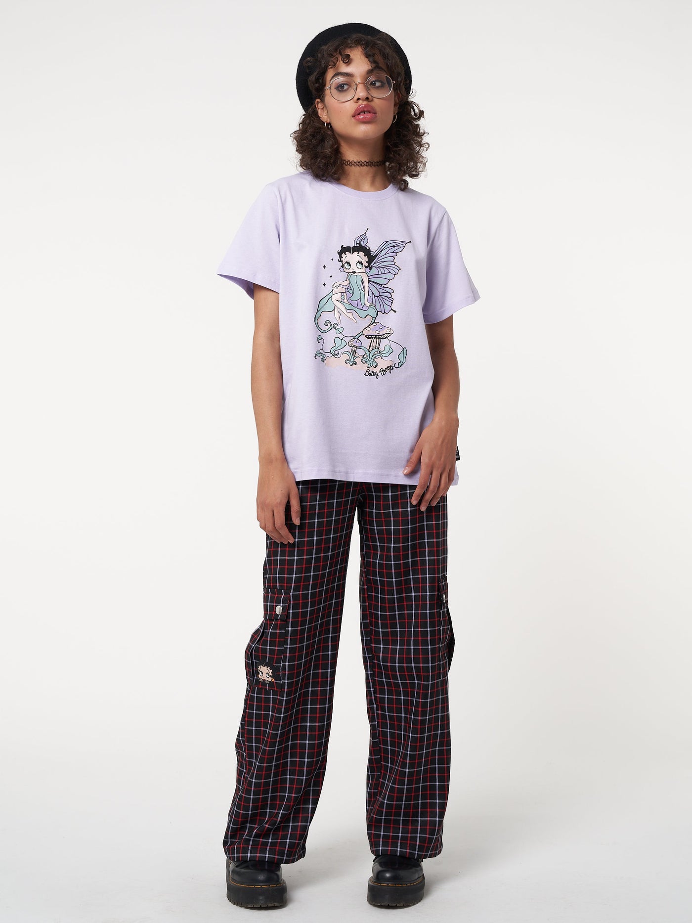 Minga x Betty Boop Plaid Utility Pants - Minga London