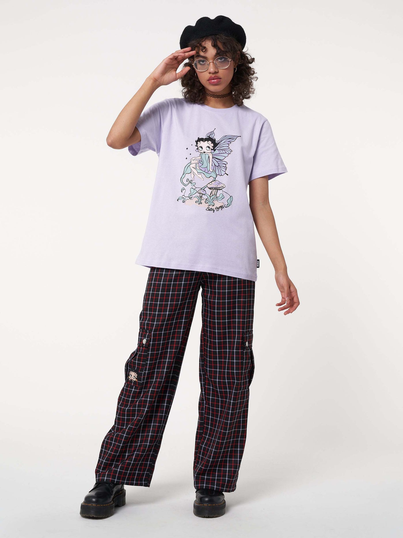 Minga x Betty Boop Plaid Utility Pants - Minga London