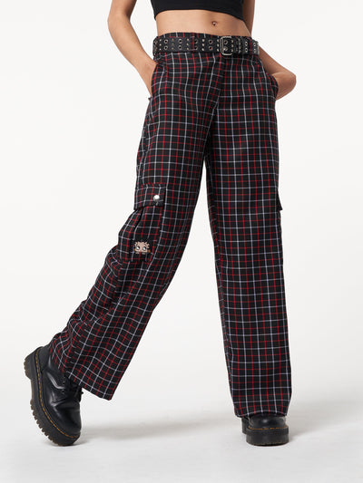 Minga x Betty Boop Plaid Utility Pants - Minga London