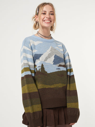 Mountain Landscape Knit Jumper - Minga London