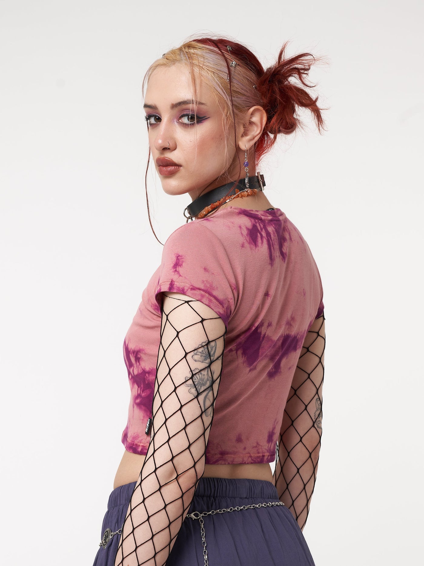 Mystic Sun Tie Dye Crop Tee - Minga London