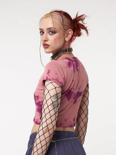 Mystic Sun Tie Dye Crop Tee - Minga London