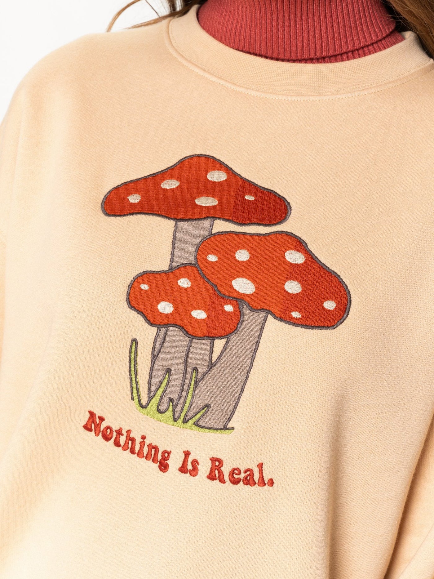 Nothing Is Real Mushroom Sweater - Minga London