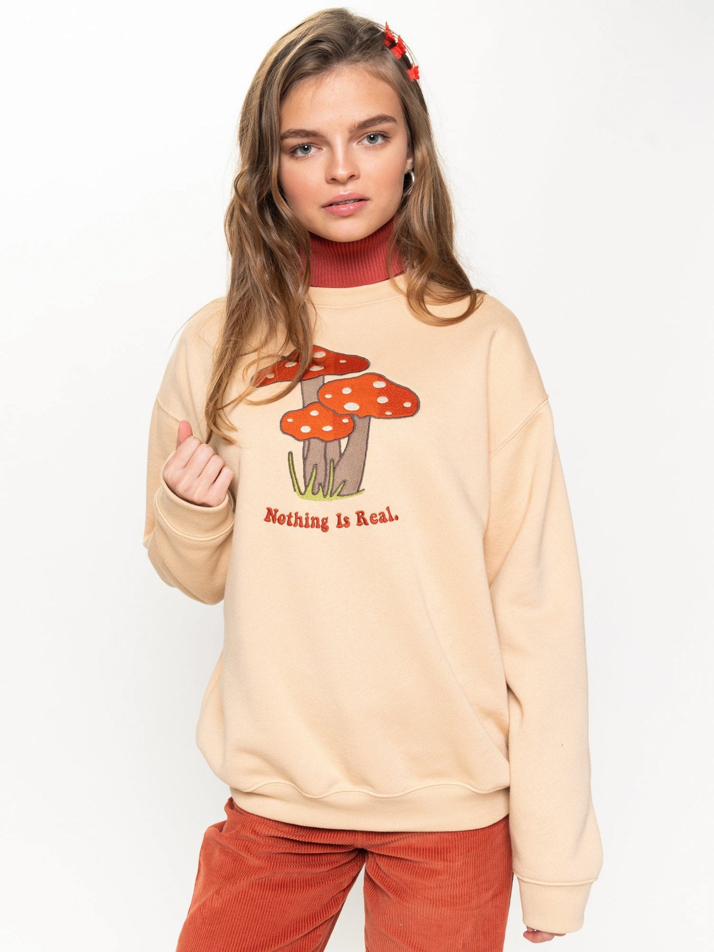 Nothing Is Real Mushroom Sweater - Minga London