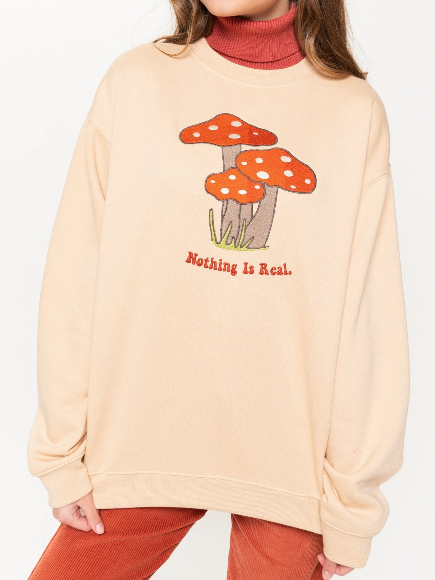 Nothing Is Real Mushroom Sweater - Minga London