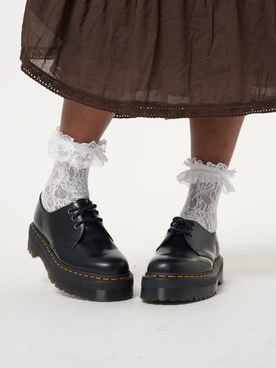 Romantic Ruffle Lace Socks - Minga London