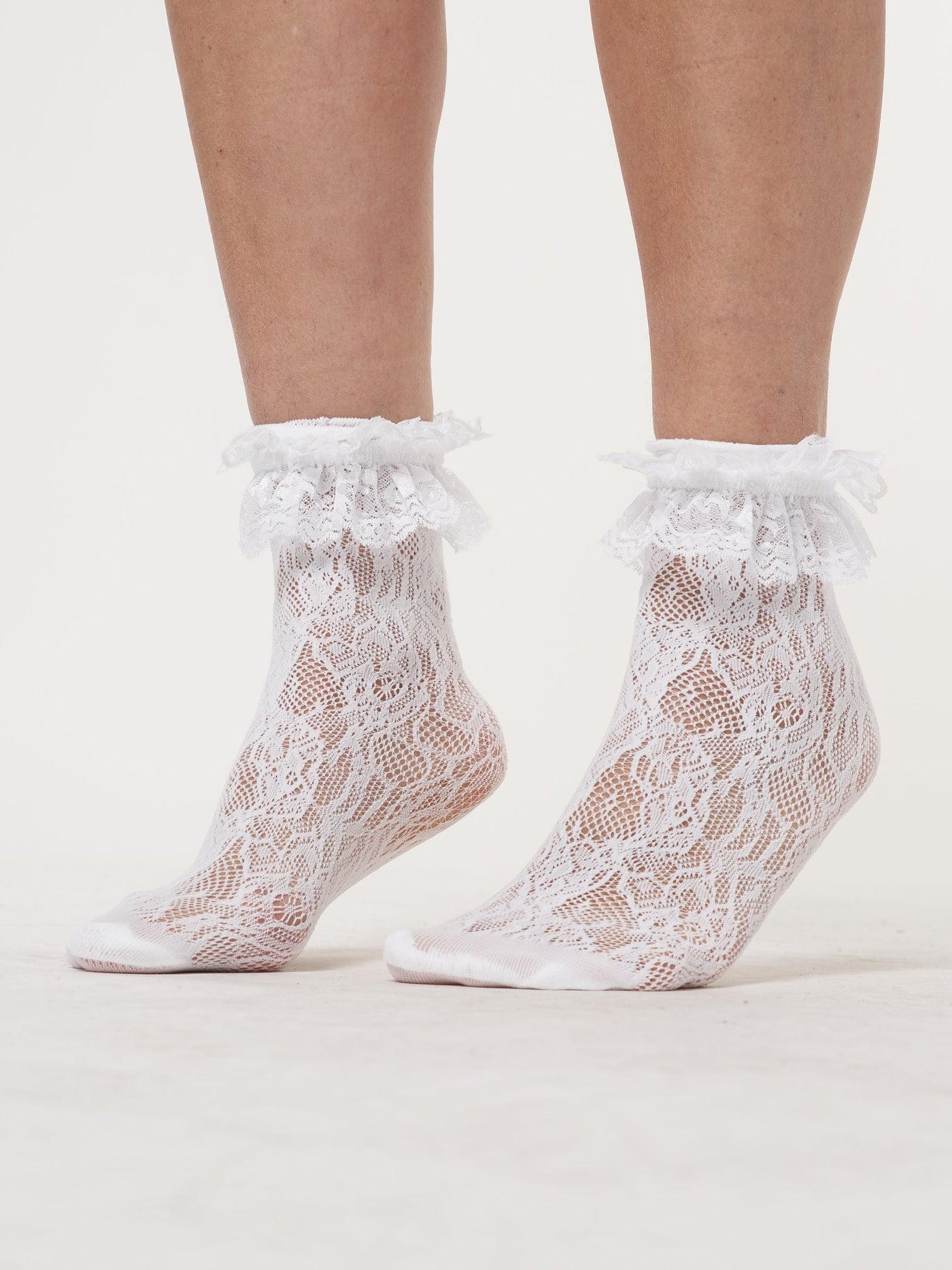 Romantic Ruffle Lace Socks - Minga London
