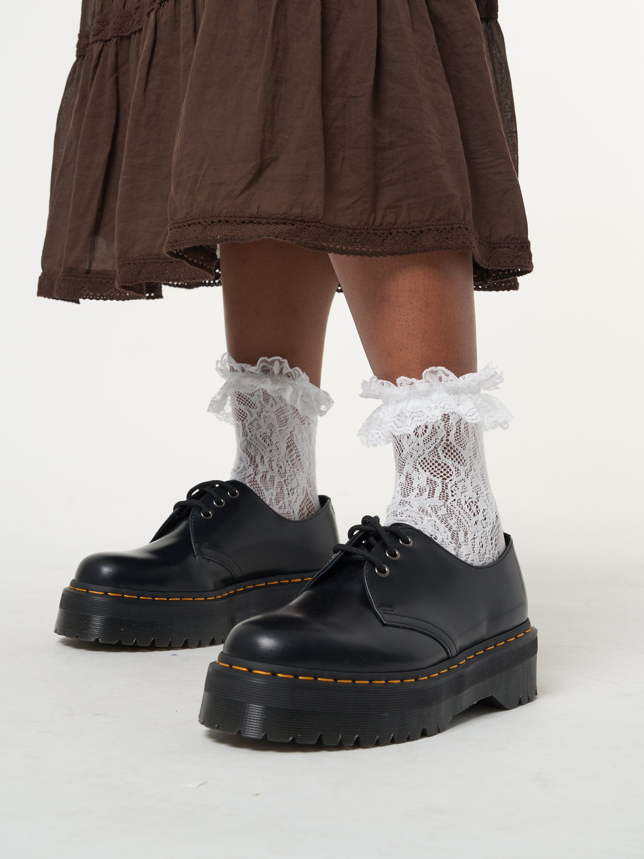 Romantic Ruffle Lace Socks - Minga London