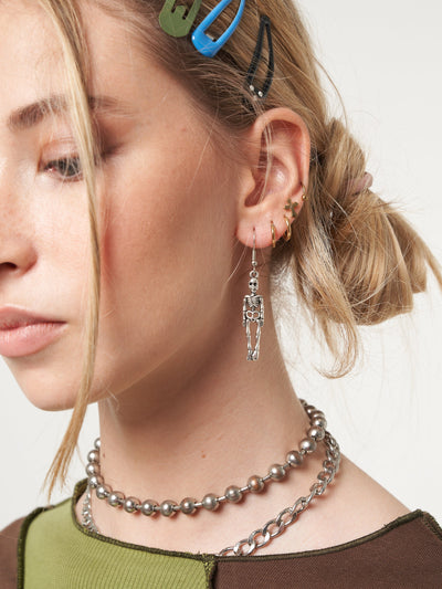 Skeleton Drop Earrings - Minga London