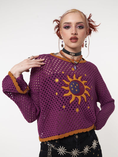 Solar Eclipse Knit Jumper - Minga London