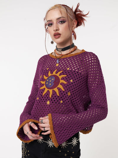 Solar Eclipse Knit Jumper - Minga London