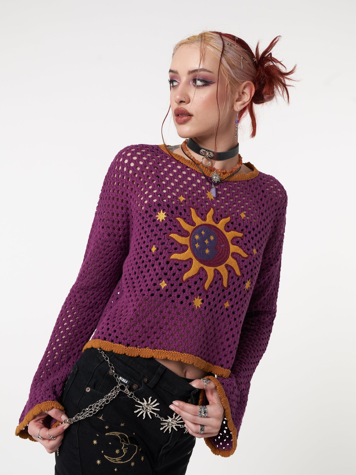 Solar Eclipse Knit Jumper - Minga London