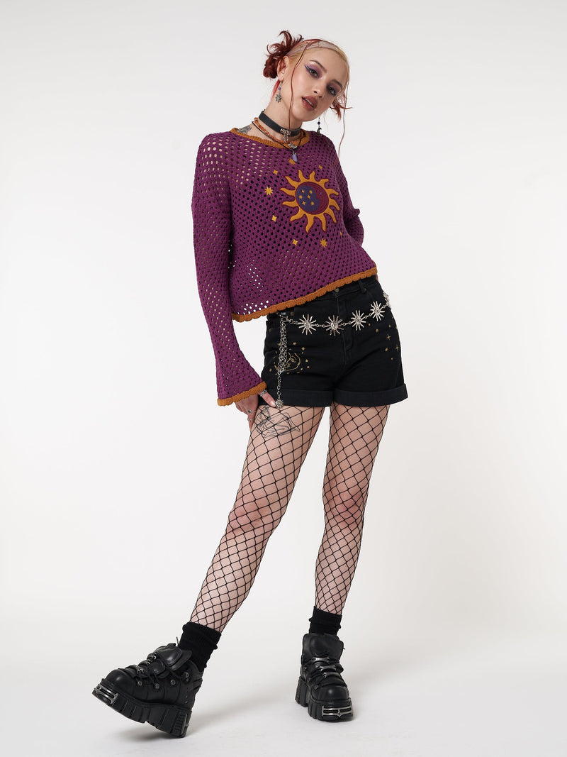 Solar Eclipse Knit Jumper - Minga London