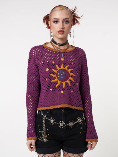 Solar Eclipse Knit Jumper - Minga London