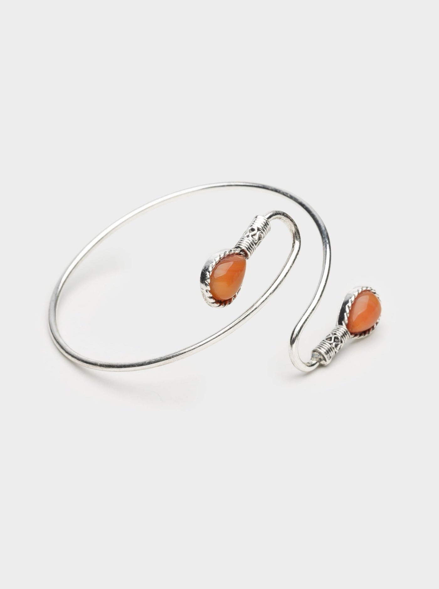 Spiral Gem Boho Arm Cuff - Minga London