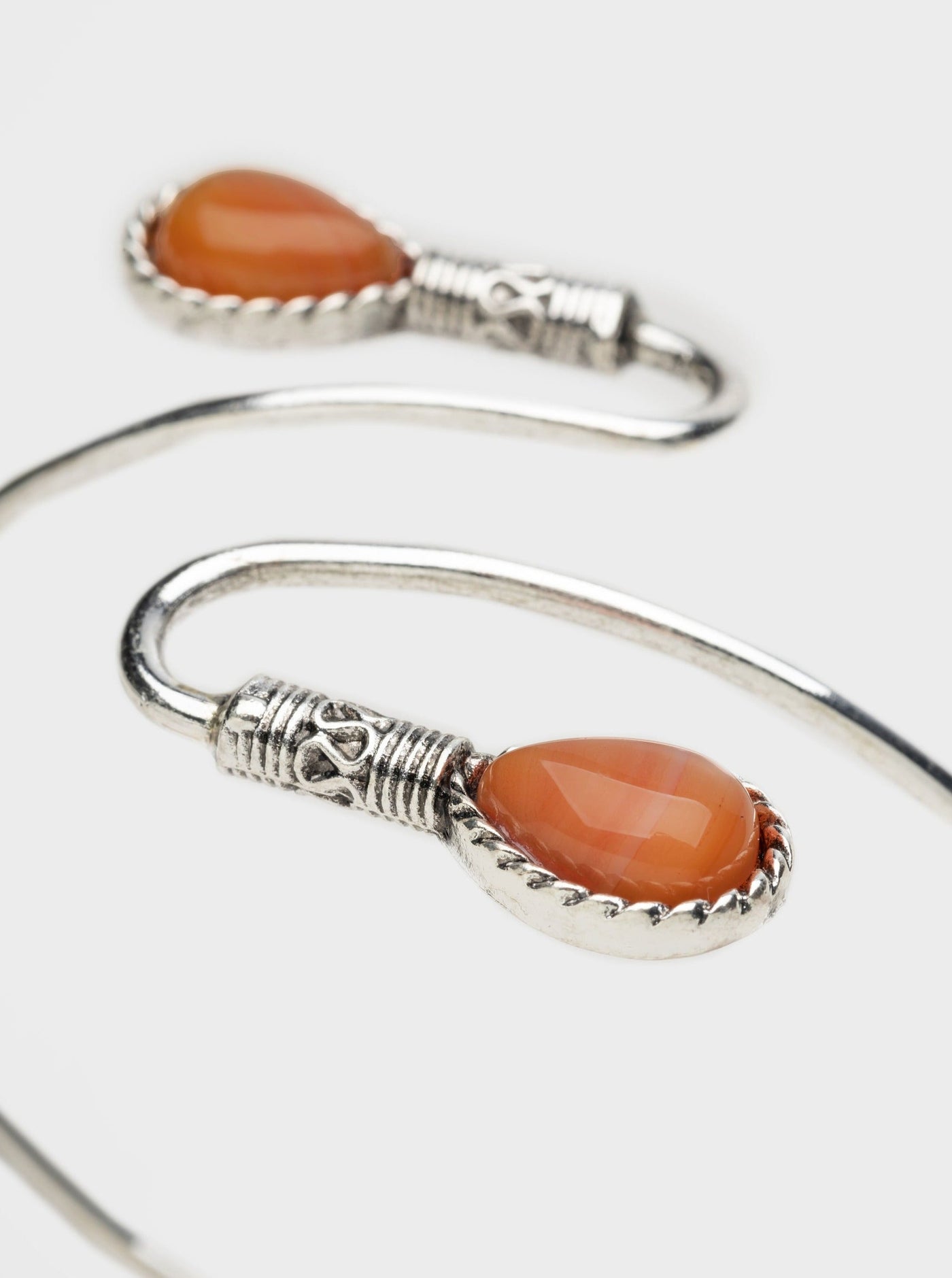 Spiral Gem Boho Arm Cuff - Minga London