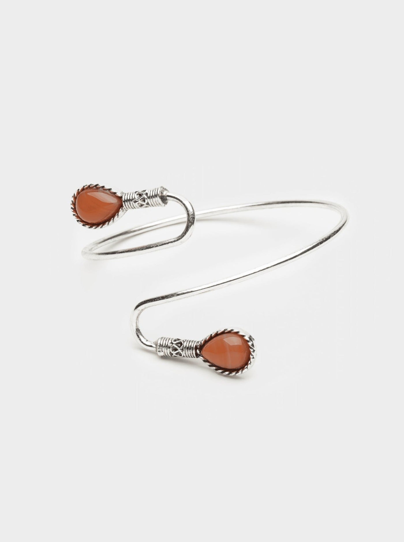 Spiral Gem Boho Arm Cuff - Minga London