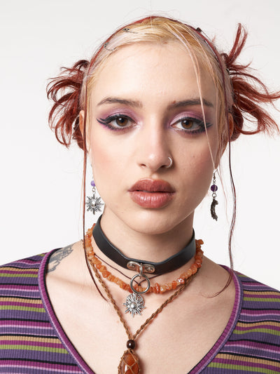 Sun & Moon Drop Earrings - Minga London