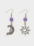 Sun & Moon Drop Earrings - Minga London