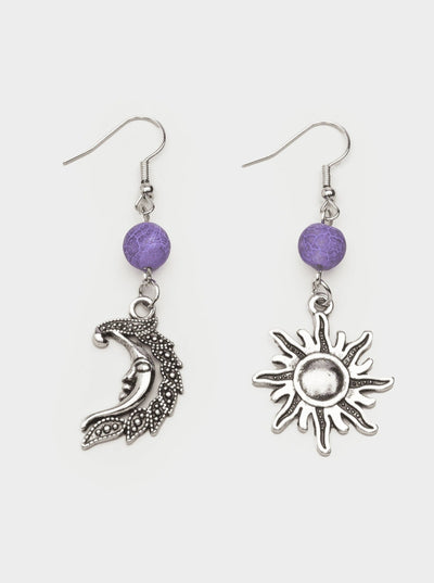 Sun & Moon Drop Earrings - Minga London