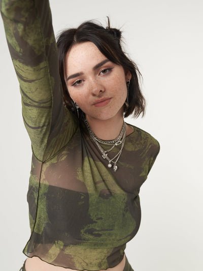 Venus Mesh Crop Top - Minga London