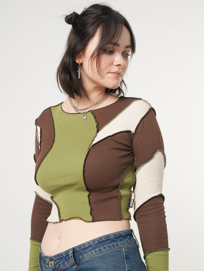 Wave Patchwork Crop Top - Minga London
