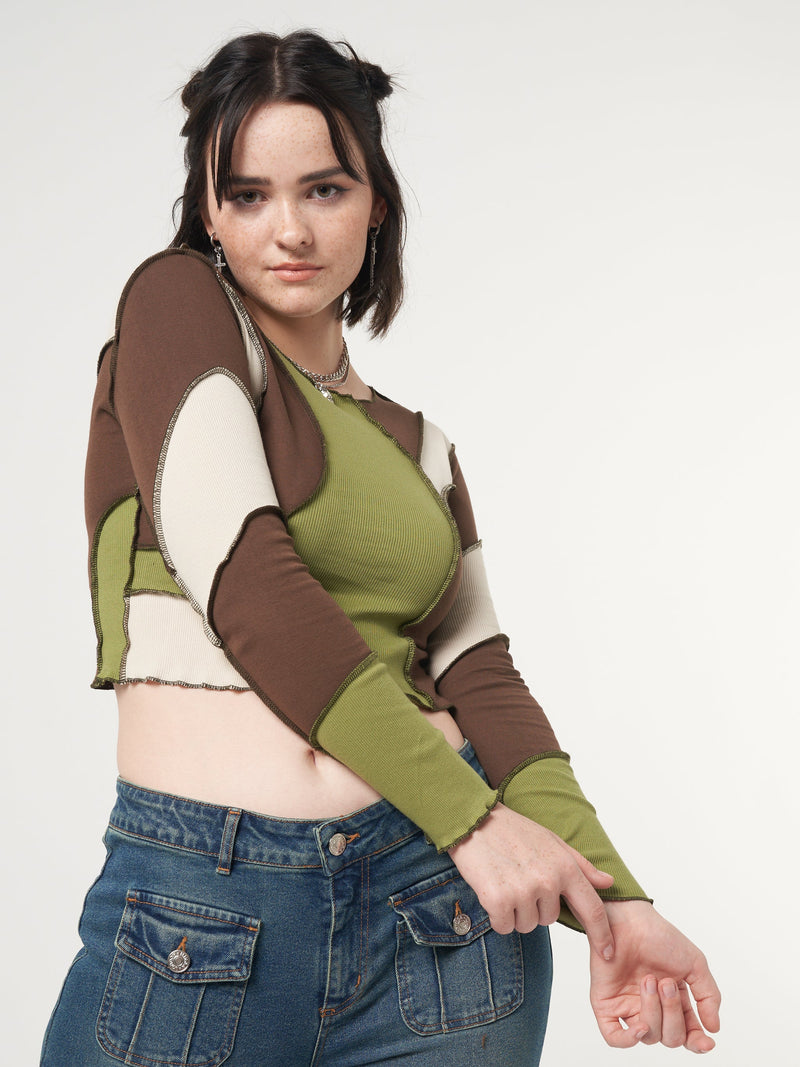 Wave Patchwork Crop Top - Minga London